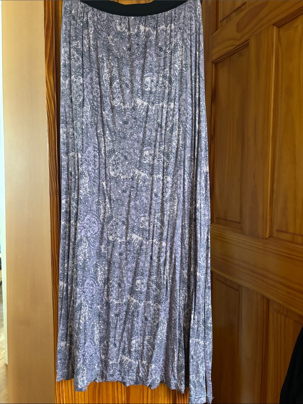 Free People Lavender Paisley Maxi Skirt